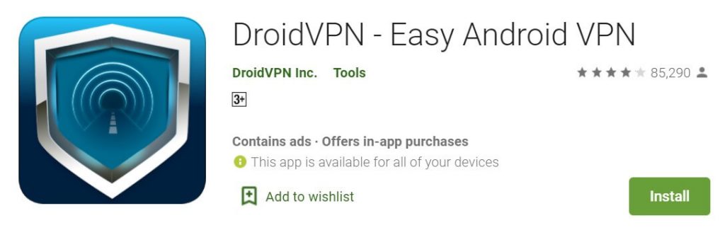 Droid VPN for PC